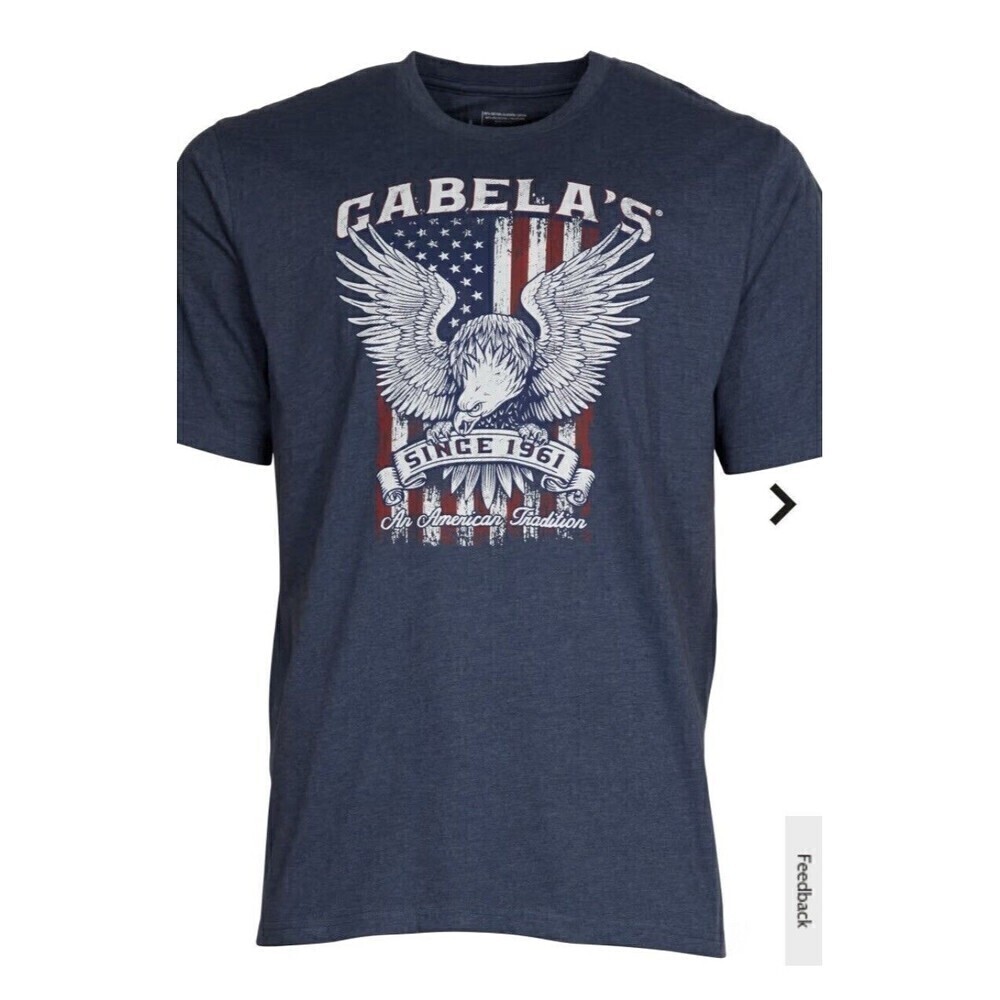 BASS PRO SHOPS American Tradition Since 1972 Patriotic Bald Eagle T-Shirt 2XL